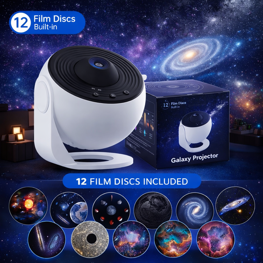 Veilleuse Projecteur Galaxy – Projecteur de Ciel Étoilé 360° Rotatif pour Chambre d’Enfants et Adultes.